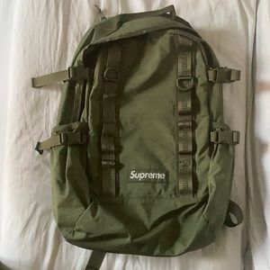 Supreme green backpack